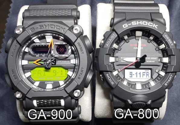 Casio GA-900 vs. GA-800