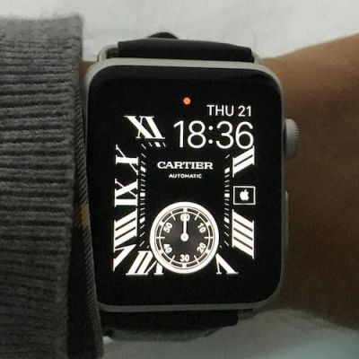 Cartier Apple Watch face - not Richemont