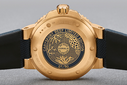 Oris Craysfort Reef case back for aBlogtoWatch
