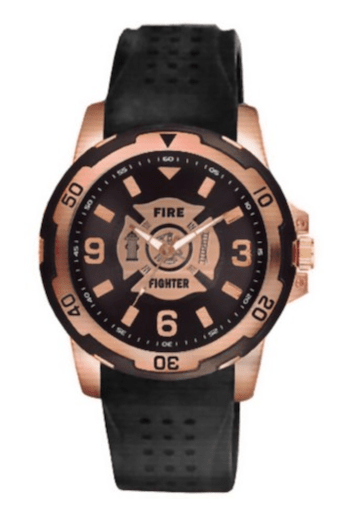 Aquaforce 54Y, Rose Gold & Black Firefighter Dress Watch for aBlogtoWatch