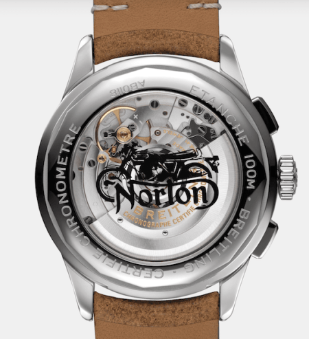 Breitling Premier Norton creative caseback