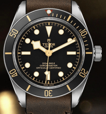 Close-up Tudor Black Bay 58 dial