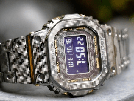G-SHOCK GMW-B5000TCM-1JR on its side