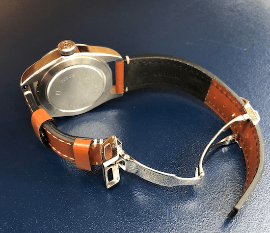 Tudor Blkack Bay's not entirely comfortable strap and clasp