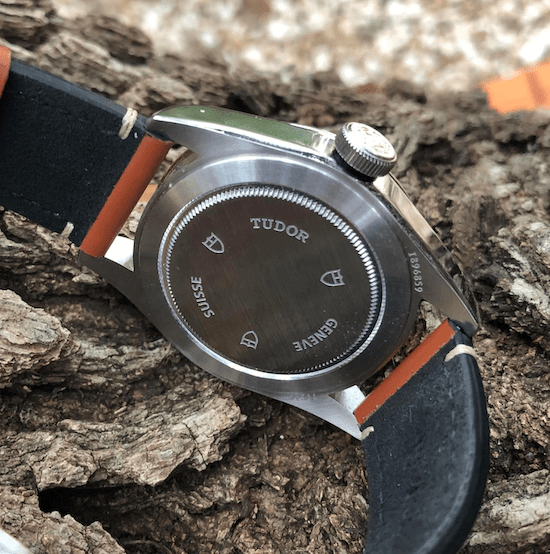 Nothing fancy on the Tudor Black Bay case back